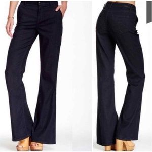 Anthropologie Level 99 High-rise Flare Jean, dark wash, Size 27